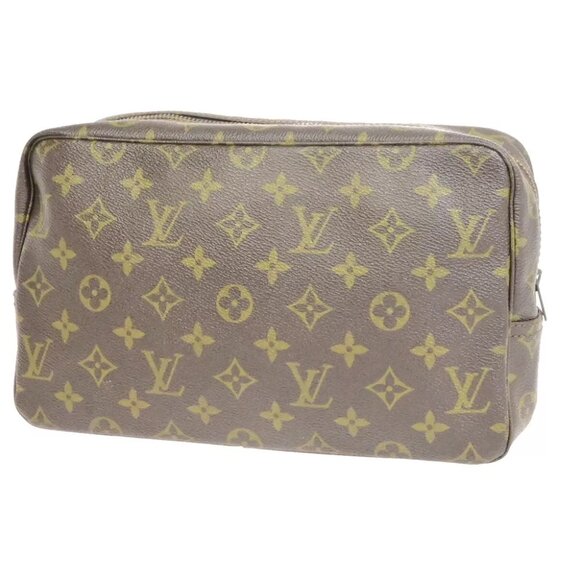 LOUIS VUITTON Trousse Toilette 28 Clutch Hand Bag Monogram Brown M47522 67ED977 - Picture 1 of 13